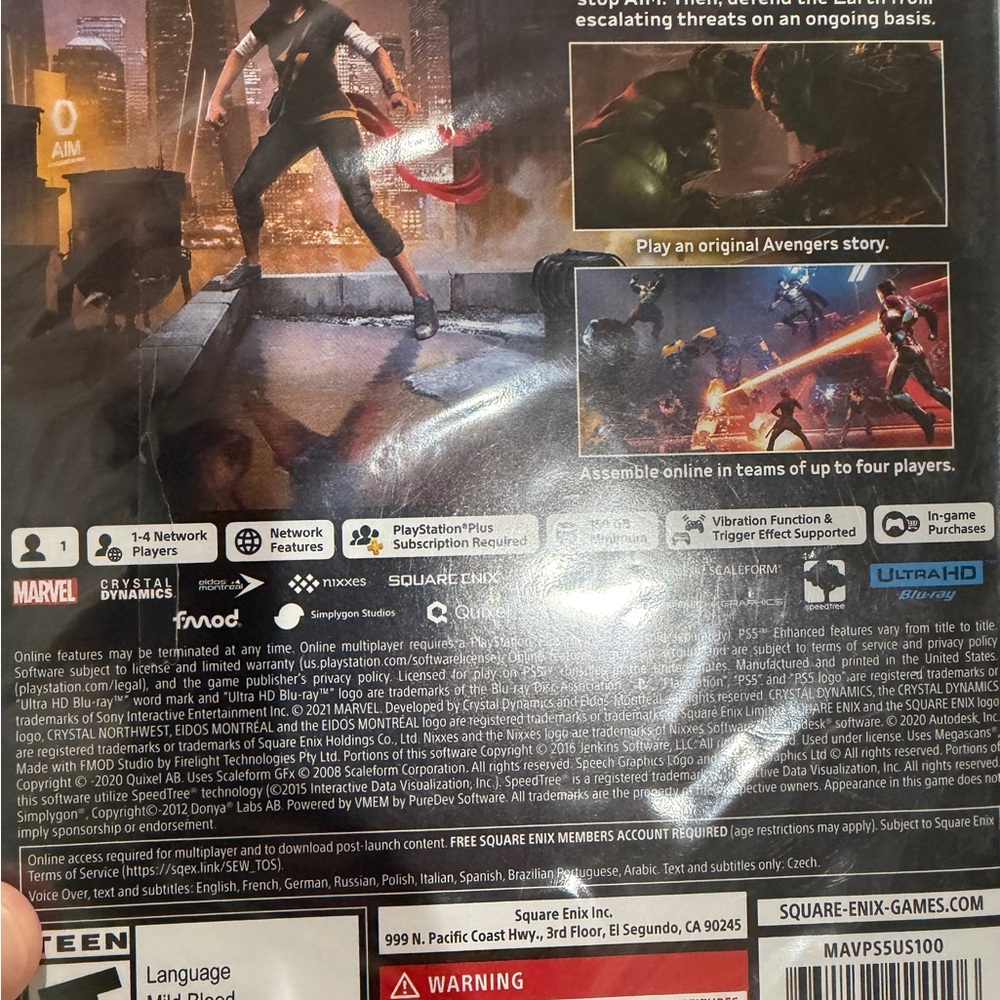 NWT- Marvel Avengers PS5 Game - Picture 8 of 9